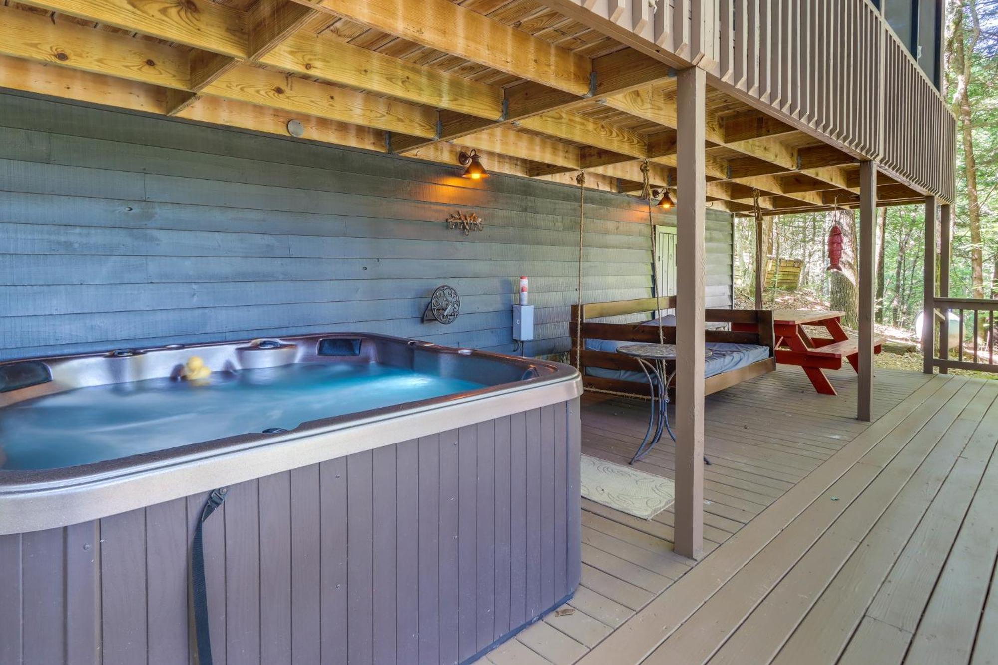 Luxe Fightingtown Creek Cabin 2 King Suites And Spa Epworth Eksteriør bilde
