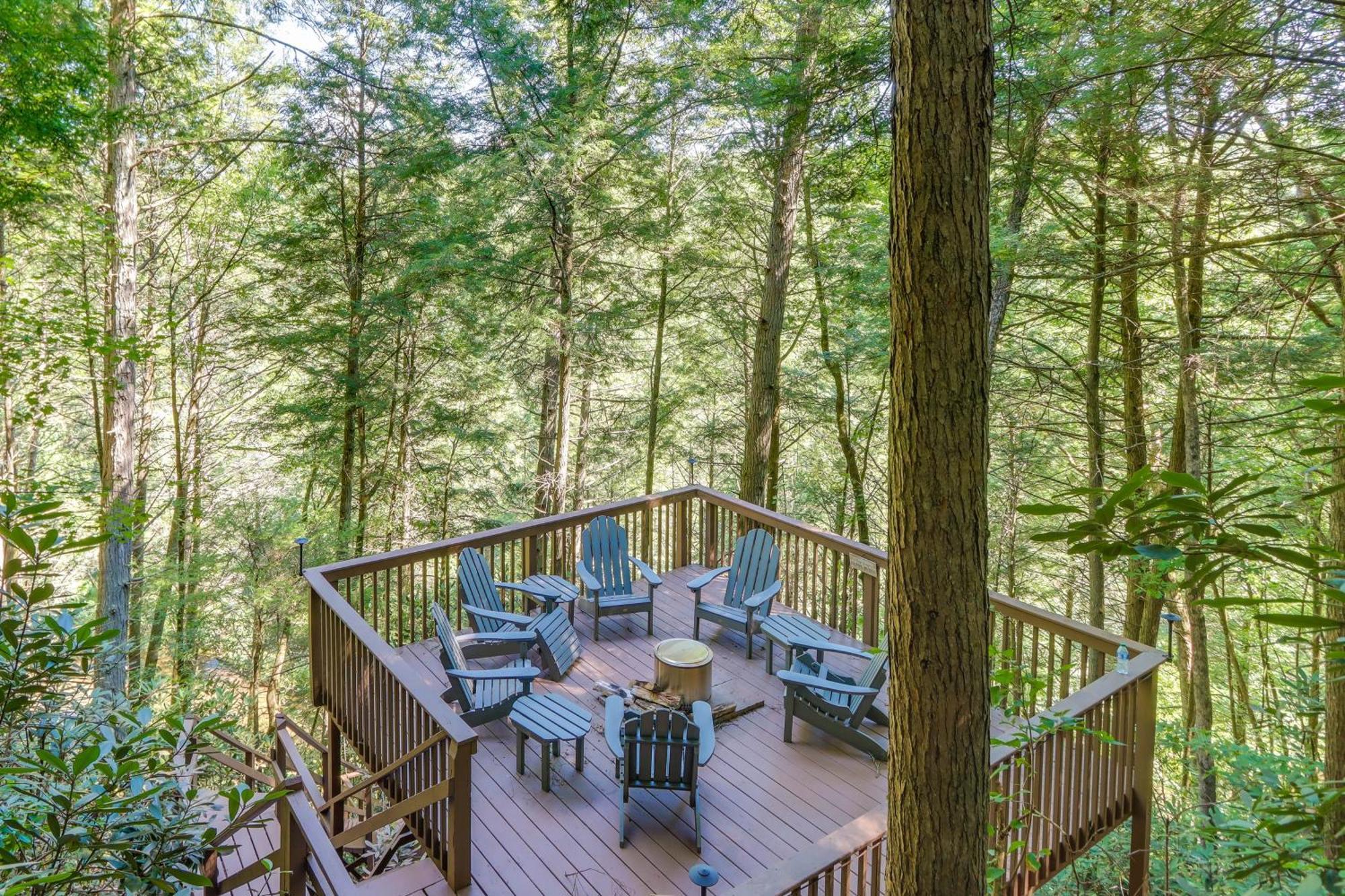 Luxe Fightingtown Creek Cabin 2 King Suites And Spa Epworth Eksteriør bilde